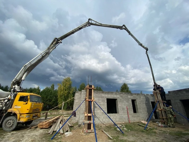 Заливка бетонных колонн, фото 4